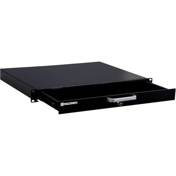 RackPath 1U Locking Rack Mount Drawer
