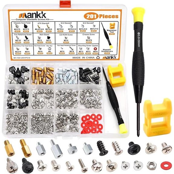 Mankk 23 Sizes M.2 Computer Screws & Standoffs