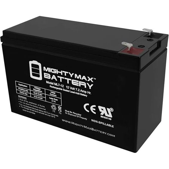 Mighty Max ML7-12 12V 7.2AH UPS Battery Replacement