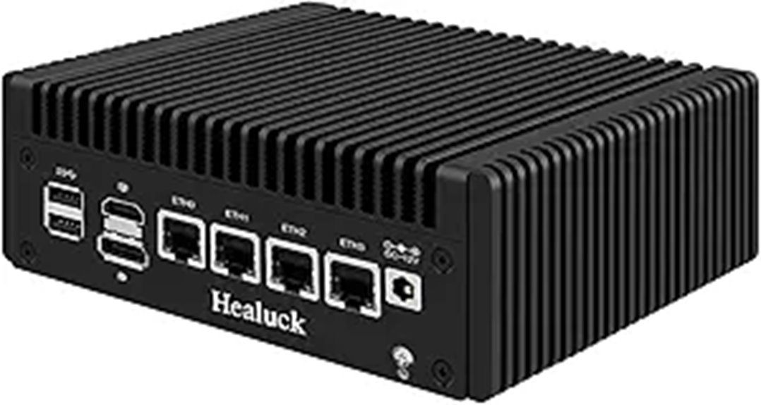 Firewall Mini PC with Quad-Core CPU and 8GB RAM