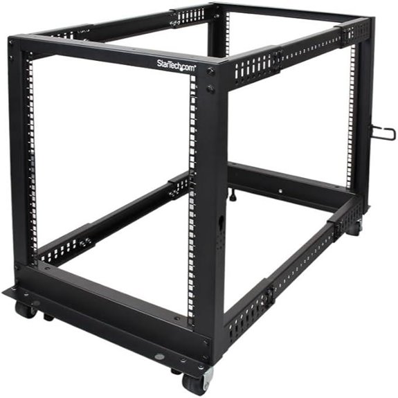 StarTech 4-Post 12U Rolling Server Rack