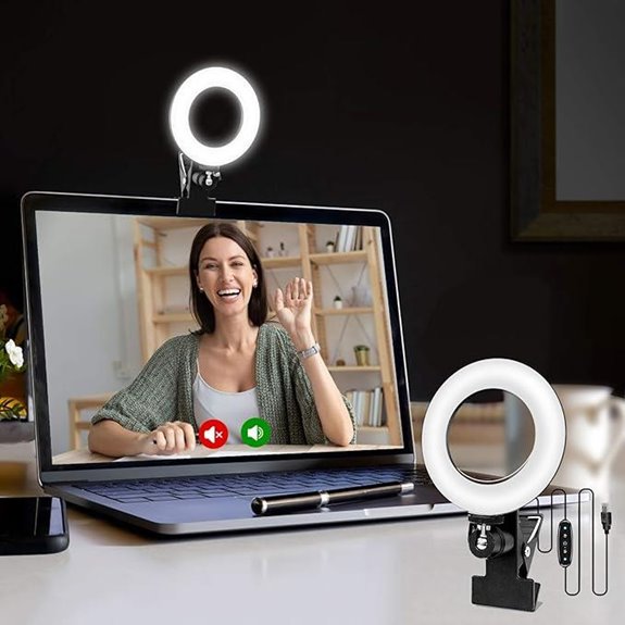 Video Conference Ring Light for Monitor and Streaming