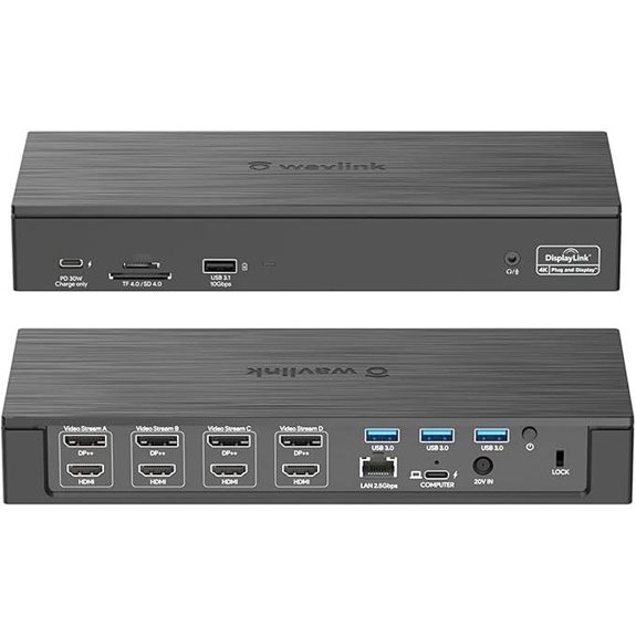 WAVLINK 18-in-1 Quad Monitor USB-C Docking Station
