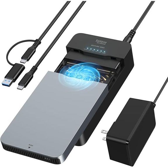 NVMe Enclosure with Cooling Fan and Clone Tool