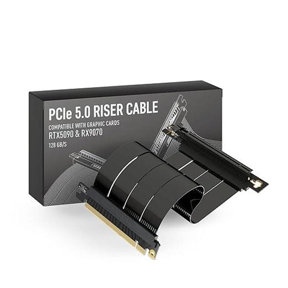 LINKUP PCIe 5.0 Riser Cable for GPU Mount