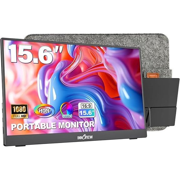InnoView 15.6 Portable 1080P Monitor with Stand
