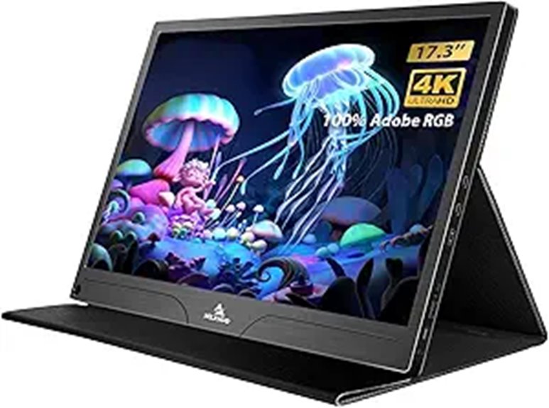 NexiGo 4K Portable Monitor 17.3 with HDR and Speakers