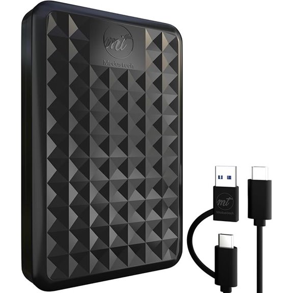 1TB Portable External Hard Drive with USB 3.0/Type-C
