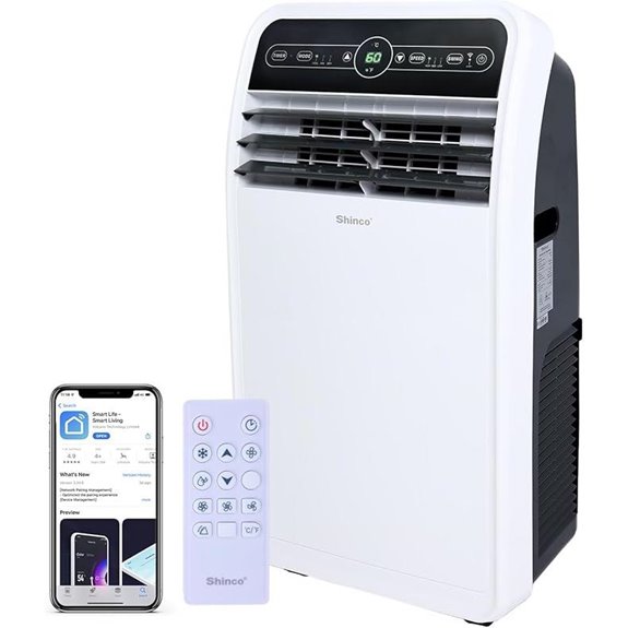 Shinco 12,000 BTU Portable WiFi Air Conditioner