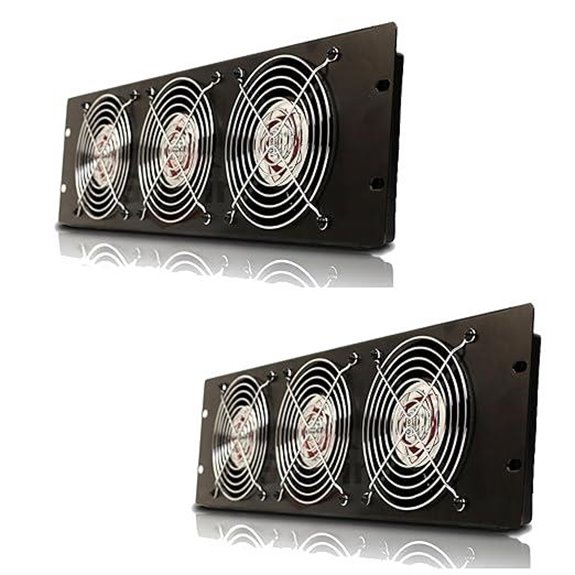 Griffin Ultra-Quiet 3U Rackmount Cooling Fans (2-Pack)
