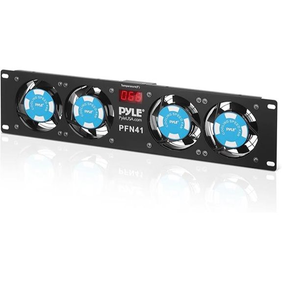 Pyle 19” Rack Cooling Fans with LCD Display
