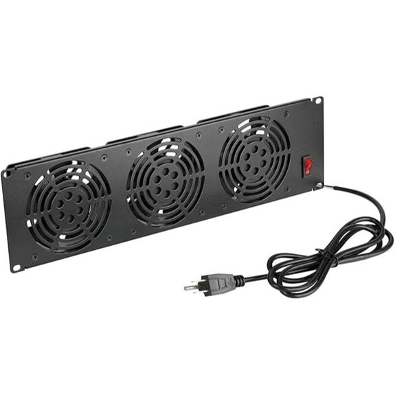 Tecmojo 3U Rack Mount Cooling Fan Panel