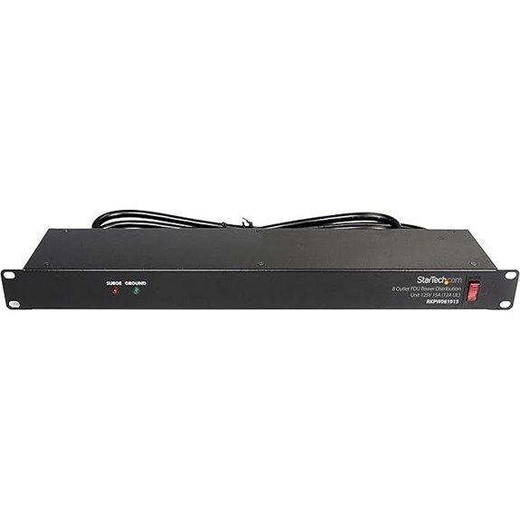 StarTech 8-Outlet Rack Mount PDU Power Strip