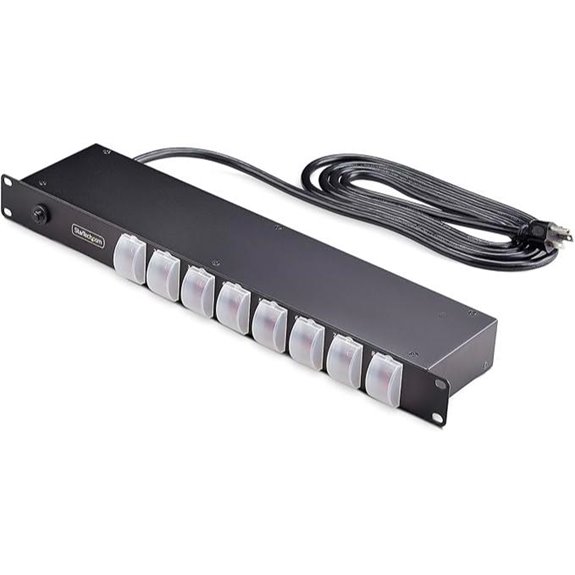 StarTech 8-Outlet Rack Mount PDU with Switches