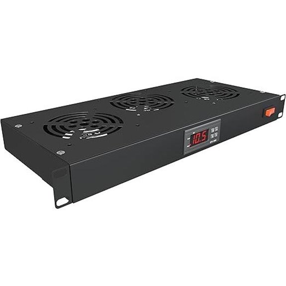 Rack Mount Fan with Digital Temperature Control