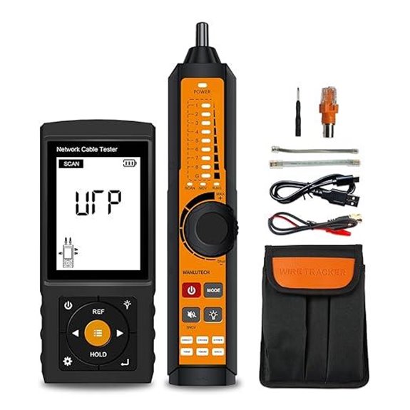 Rechargeable Tone Cable Tester with Optical Power Meter