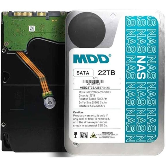 MDD 22TB 7200RPM NAS Hard Drive (Renewed)