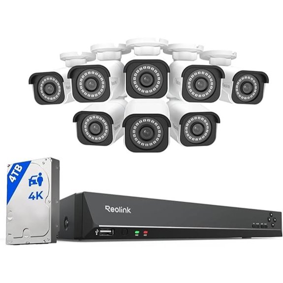 REOLINK 4K Security Camera System with 8 Cameras