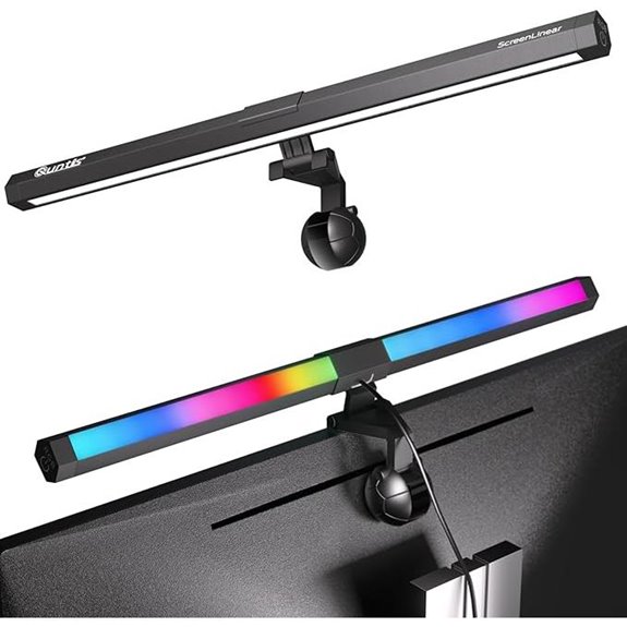 Quntis RGB Monitor Light with Dimmable Front Lamp