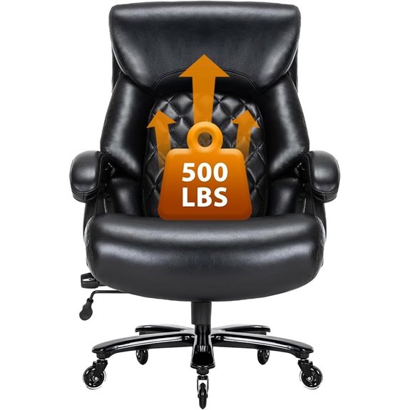Heavy Duty Big and Tall Office Chair with Lumbar Support