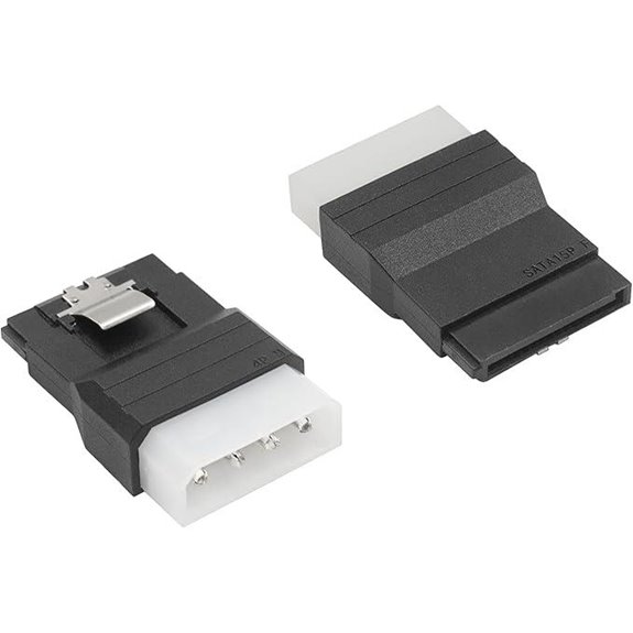 Duttek SATA to Molex Power Adapter (2 Pack)