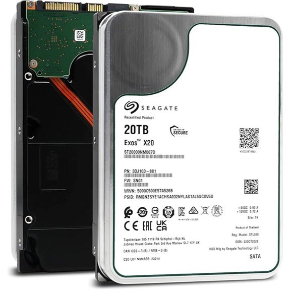 Seagate Exos X20 20TB SATA Hard Drive