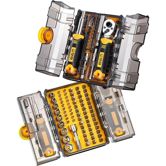 78 PCS Ratcheting Screwdriver & Socket Set