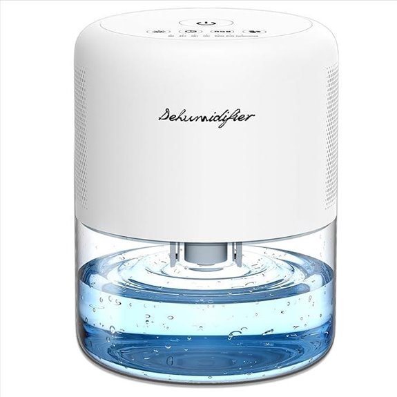 Small Quiet Home Dehumidifier with Auto Shutoff