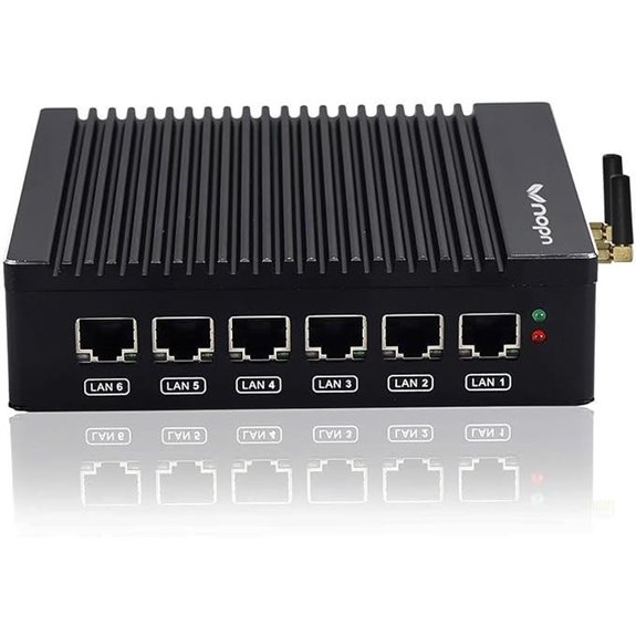 Fanless Firewall Mini PC with LAN SSD Wi-Fi