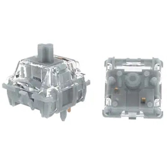 Gateron Zero Degree Silent Silver Keyboard Switches