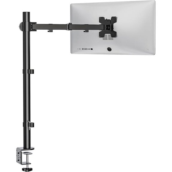 WALI Single Monitor Arm Mount for 32-inch Displays