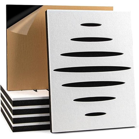 Art3d 6-Pack Acoustic Wall Panels 16x12 Wave Design