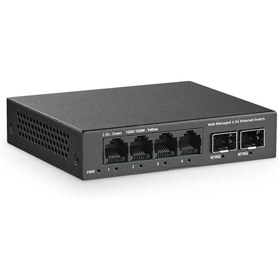 YuLinca 6 Port 2.5G Managed Switch with SFP