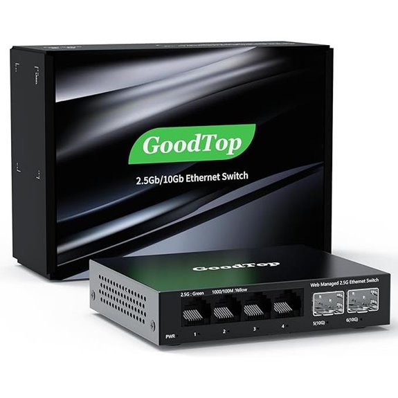 6 Port 2.5Gb Web Managed Network Switch