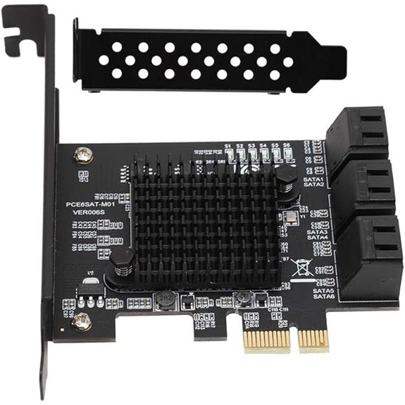 6-Port PCIe SATA III RAID Controller Card