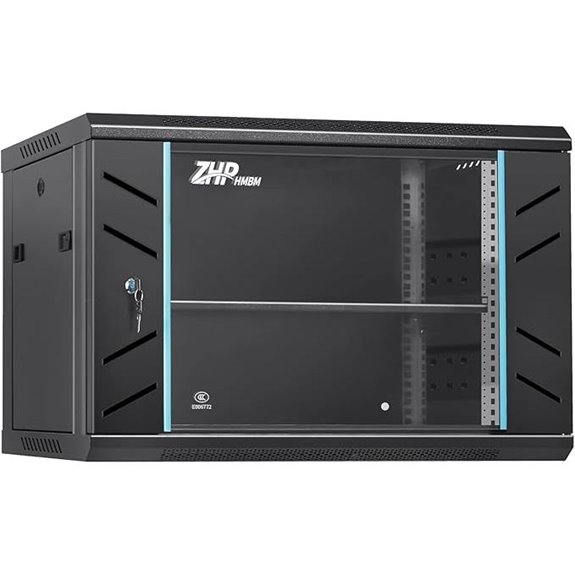6U Wall Mount Server Rack Cabinet with Locking Door