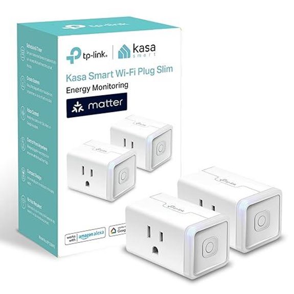 Kasa Smart Plug Matter Energy Monitoring 2-Pack