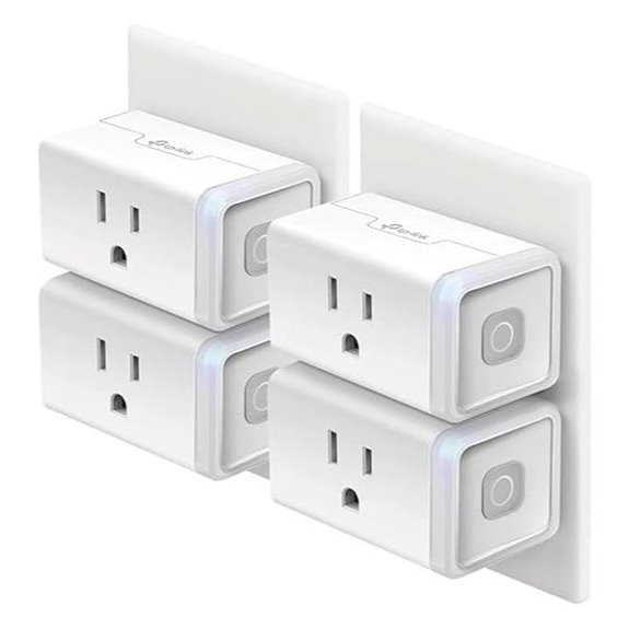 Kasa Smart Wi-Fi Plug 4-Pack with Alexa & Google