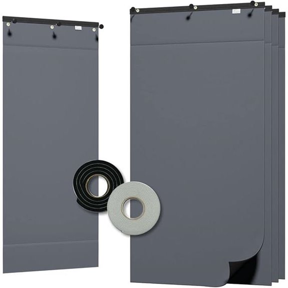 Audimute Soundproofing Acoustic Sound Kit with Door Seal