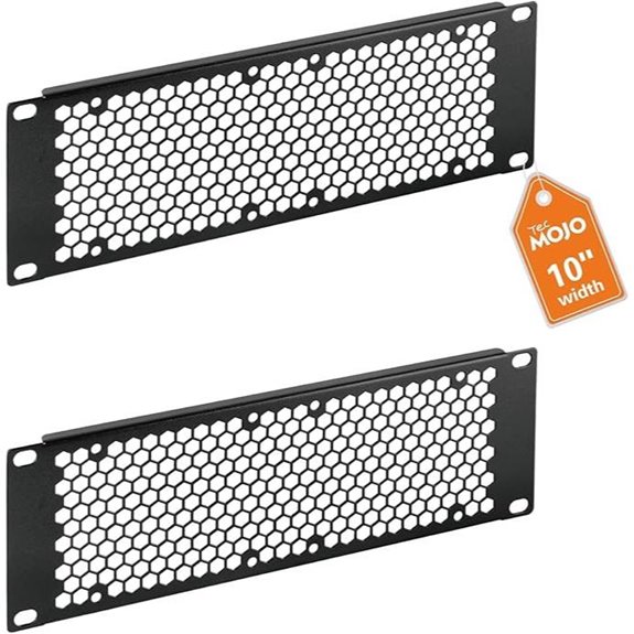 Tecmojo 2-Pack 2U Steel Rack Mount Panel