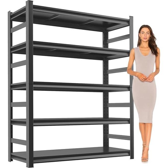 Heavy Duty 5-Tier Steel Garage Shelving Unit