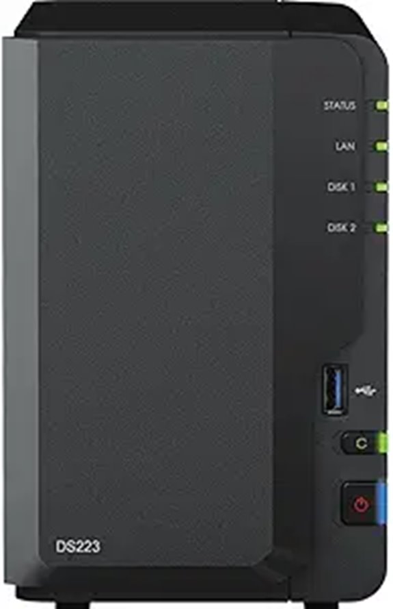 Synology DS223 NAS Server with 2TB SSD Storage