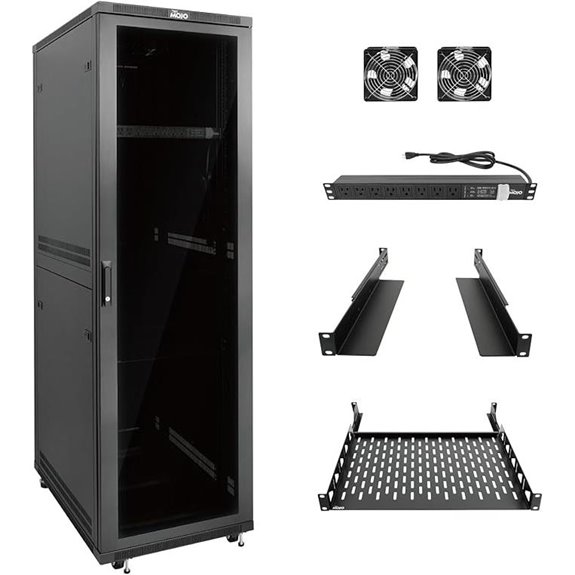 Tecmojo 42U Network Server Rack Cabinet with PDU
