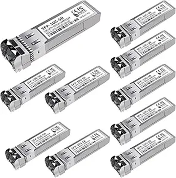 10-Pack 10G SFP+ LC Module for Ethernet Networking