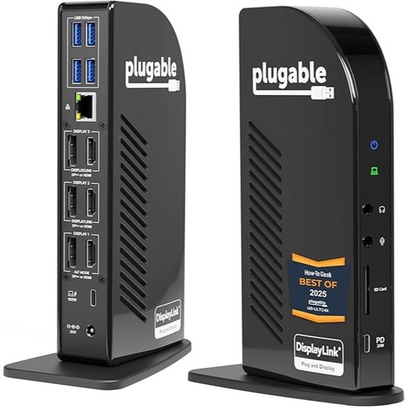 Plugable 13-in-1 USB-C Docking Station with 4K Monitors