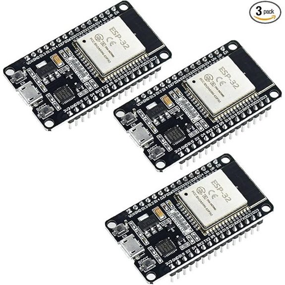 3-Pack ESP32 WiFi & Bluetooth Development Boards