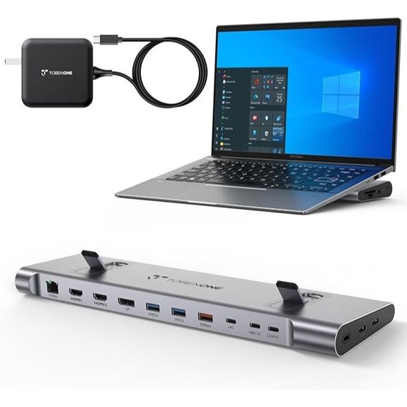 TobenONE USB-C Docking Station with 3 Monitors