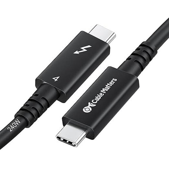 Cable Matters Thunderbolt 4 Cable 6.6 ft with 240W Charging