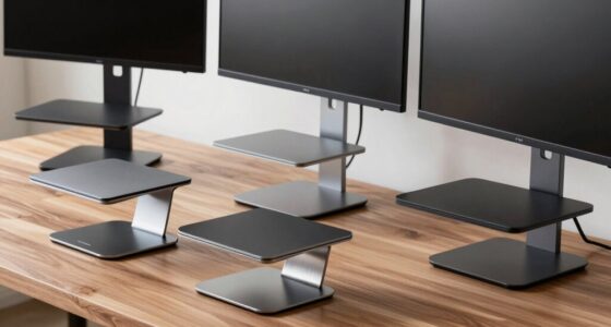 top monitor stands with laptop trays