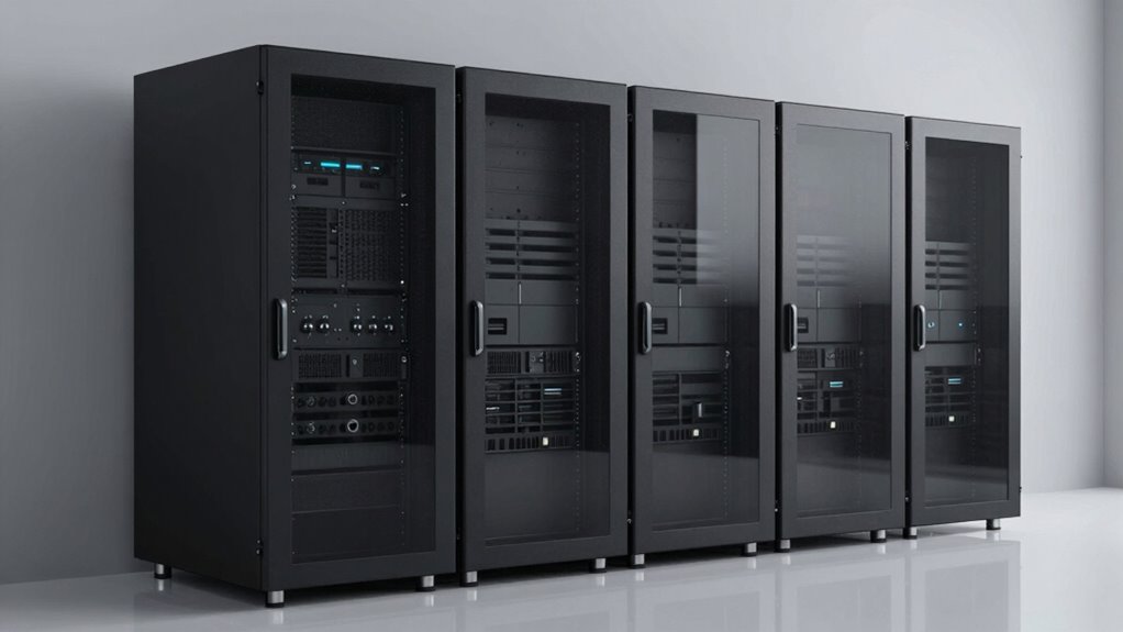 top noise blocking rack cabinets